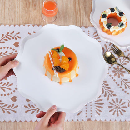 Havawish Compostable Dinner Plates 10.5 Inch French Crème 30 Pcs