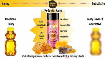 [Like New] BestBy09/25 Chick & Roo Zero Sugar Honey Substitute Classic 10.5oz 1 Bottle