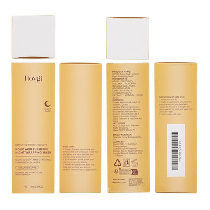 BestBy03/25 HOYGI Kojic Acid Turmeric Collagen Night Wrapping Mask 75ml