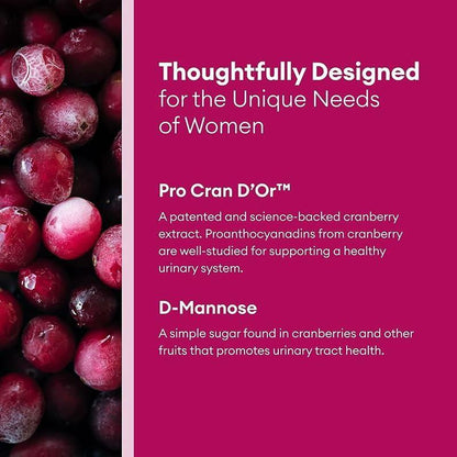 BestBy03/26 TLOPPG Women Probiotics 50B CFU Organic Cranberry 30 Capsules