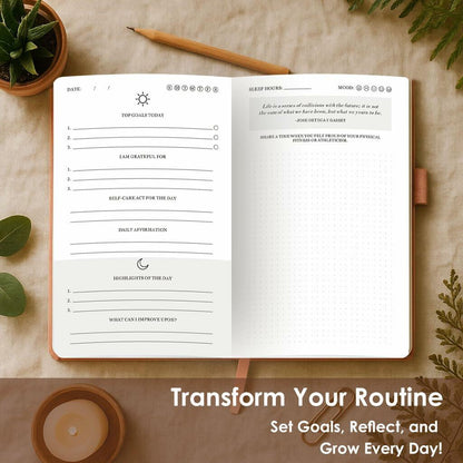 91-Day Self-Care Journal Guided Wellness Gratitude Planner Mental Health