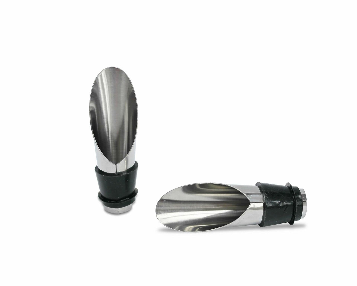 Lutong Brass Wine Bottle Stopper Set with Stainless Steel Pourer & Stand 4pcs