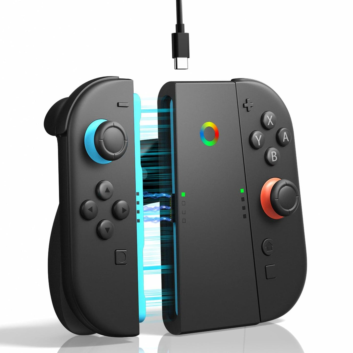 ALAFLY Charging Grip Stand for Nintendo Switch 2 Joy-Con Controller Black