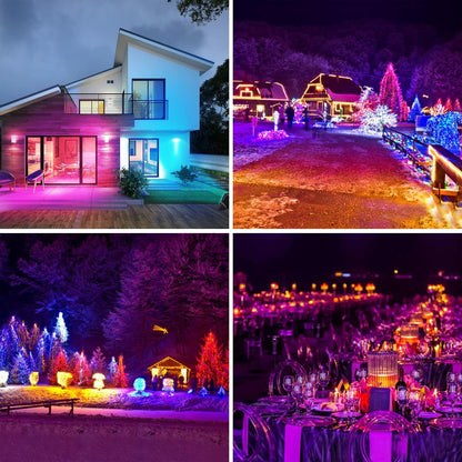 ILLSTAR Full Power RGB Flood Light 60W Smart Color Changing IP66 Large