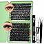 Anforlin Fluffy Lash Clusters 60D D Curl 14-22mm 280 PCS Black