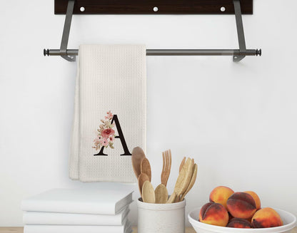 Bnwepo Kitchen Towel Mode Monogram Letter A Microfiber 16x24 Inches