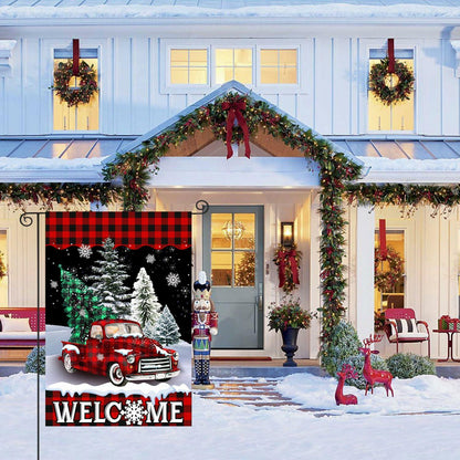 4SEASONS POD Holiday Garden Flags Set of 3 12x18 Double Sided Halloween Xmas