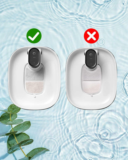 Artiaims Cat Water Fountain Filters & Pre-Filter Sponges 6 Pack White 4L