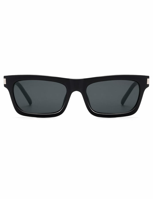 Appassal Retro Rectangular Sunglasses Unisex Black/Dark Gray AP3752 Open Box