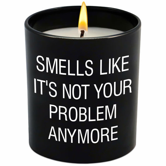 GAUDORA Vanilla Lavender Scented Soy Wax Candle 10oz Funny Retirement Gift