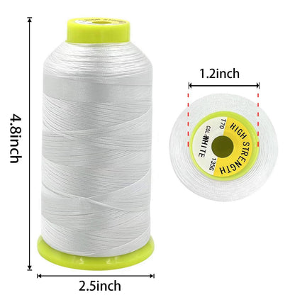 Tortoise Heavy Duty Thread 3 Cones 2000yd UV Resistant #69 T70 Blue 210D/3