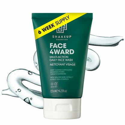 BestBy11/25 Shakeup Cosmetics Mens Face Wash Deep Clean Exfoliate 125ml