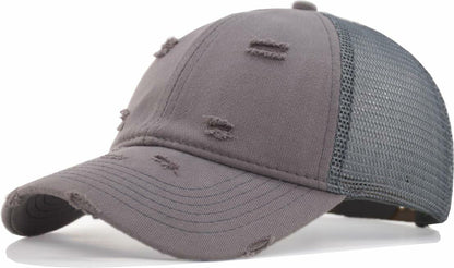 AOSMI Vintage Washed Trucker Baseball Hat Adjustable Charcoal Size One Size