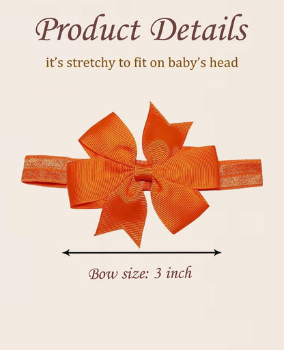 WillingTee Baby Girls 3in Hair Bows Grosgrain Ribbon Headbands 40 Colors
