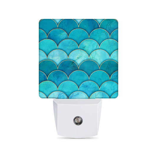 Caifujiqi Night Light Plug-in Dusk to Dawn Sensor White LED Plastic Modern