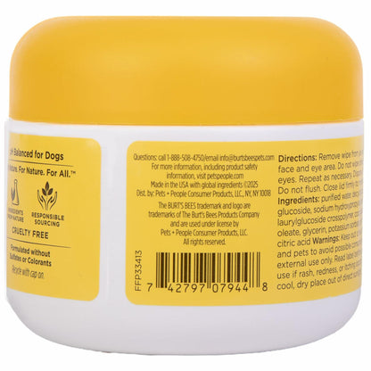 Burt's Bees Pets Eye & Ear Cleansing Wipes Fragrance-Free 100 Count