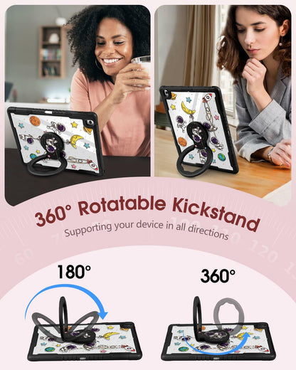 Uppuppy iPad 11” 11th Gen 2025 & 10.9” 10th Gen 2022 Case Girls Astronaut