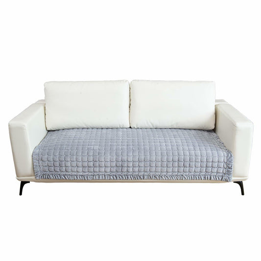 TAOMOCASTL Velvet Sectional Couch Cover Non Slip Sofa Protector Gray 36x36