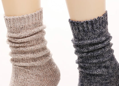 3 Pairs Women Winter Knee High Boot Socks Cable Knit Size 5-11