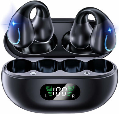 Wireless Bluetooth Bone Conduction Headphones 60H LED Display Waterproof