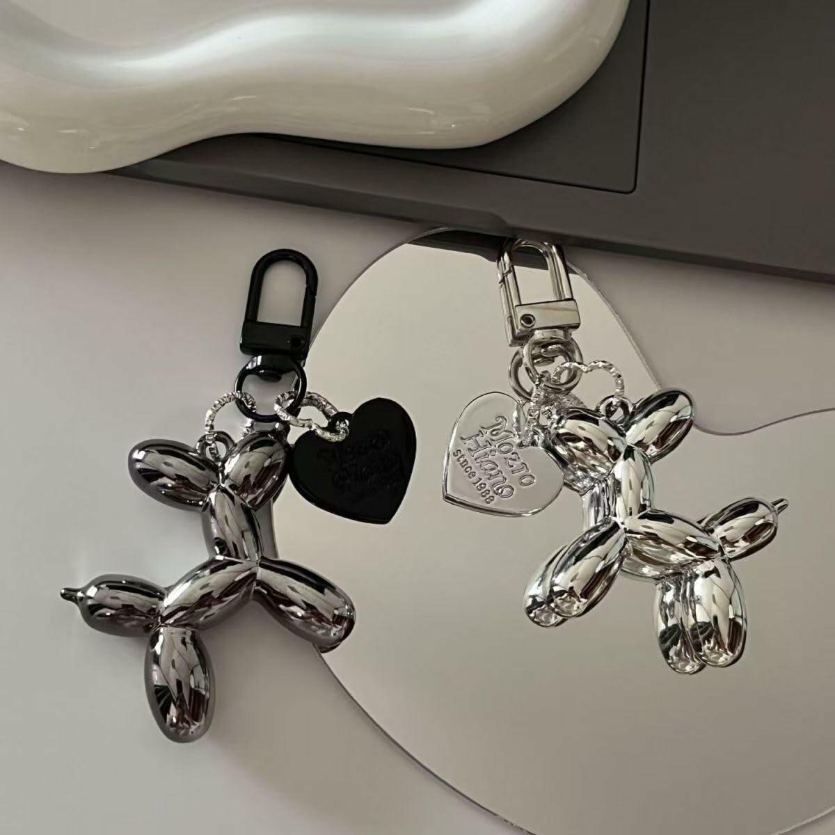 5PCS Balloon Dog Keychains Cute Key Chain Accessories for Women Multi-Color