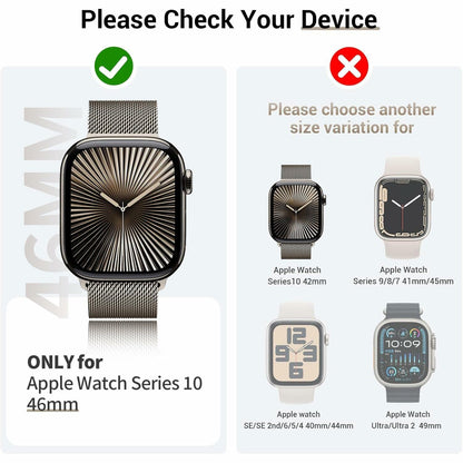 T Tersely 3 Pack Case for Apple Watch Series 11/10 46mm w HD Screen Blue
