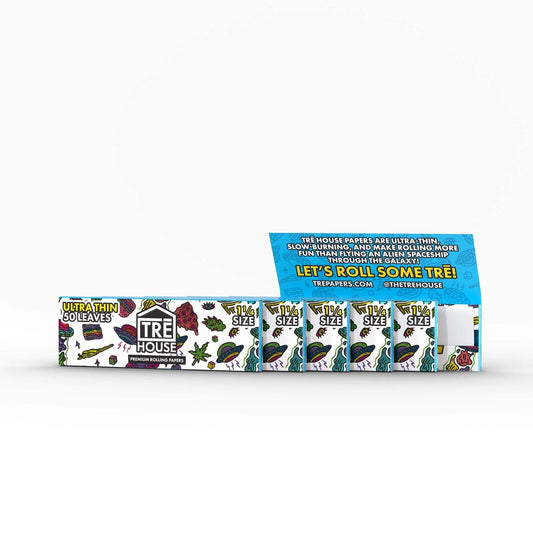 TRE House Papers Premium Rolling Papers 6 Pack 300 Papers (Ultrathin, 1 1/4)