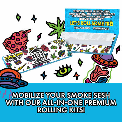 TRE House Papers Premium Rolling Papers 6 Pack 300 Papers (Ultrathin, 1 1/4)