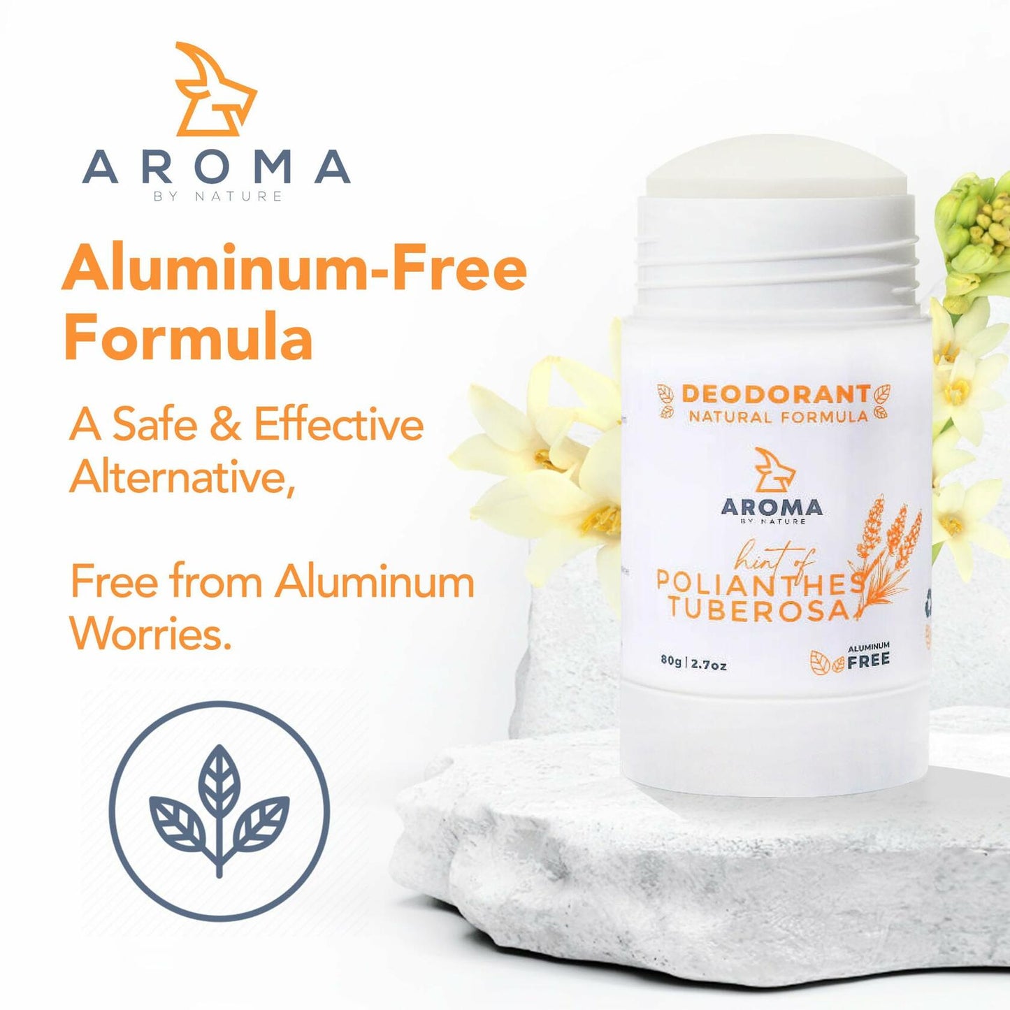 Aroma By Nature Aluminum Free Natural Deodorant Rosemary Lavender