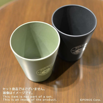 PONOS Battle Cats Bamboo Tumbler Moss Green Collectible Cup