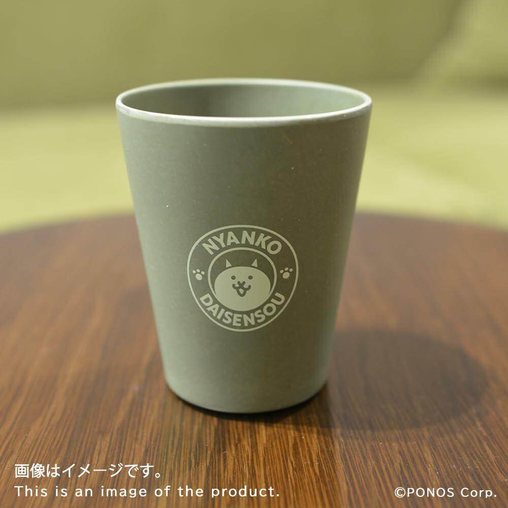 PONOS Battle Cats Bamboo Tumbler Moss Green Collectible Cup
