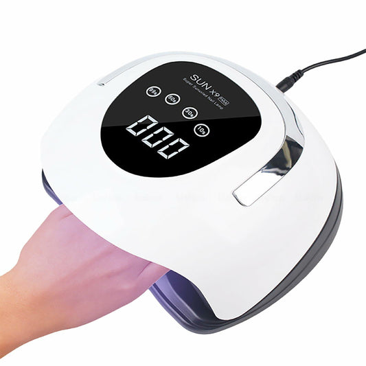 220W LED UV Gel Nail Lamp 4 Timer Settings Professional Curing Light White