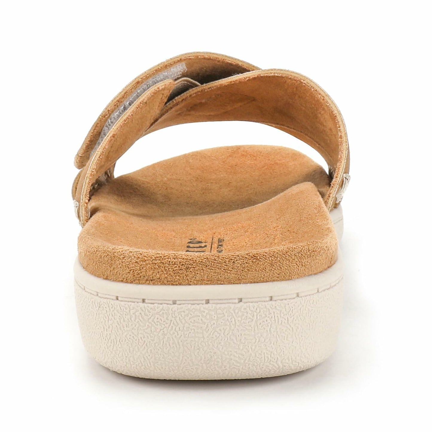 LazyStep Women Adjustable Cross Slide Sandals Orthotic Arch Support Tan 7