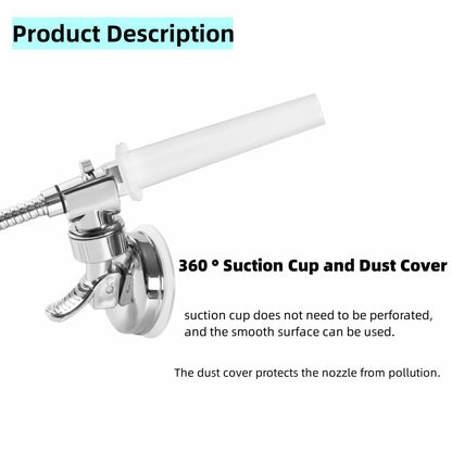 Shower Enema Kit Vaginal Anal Cleaning System 6 Nozzles Metal Hose