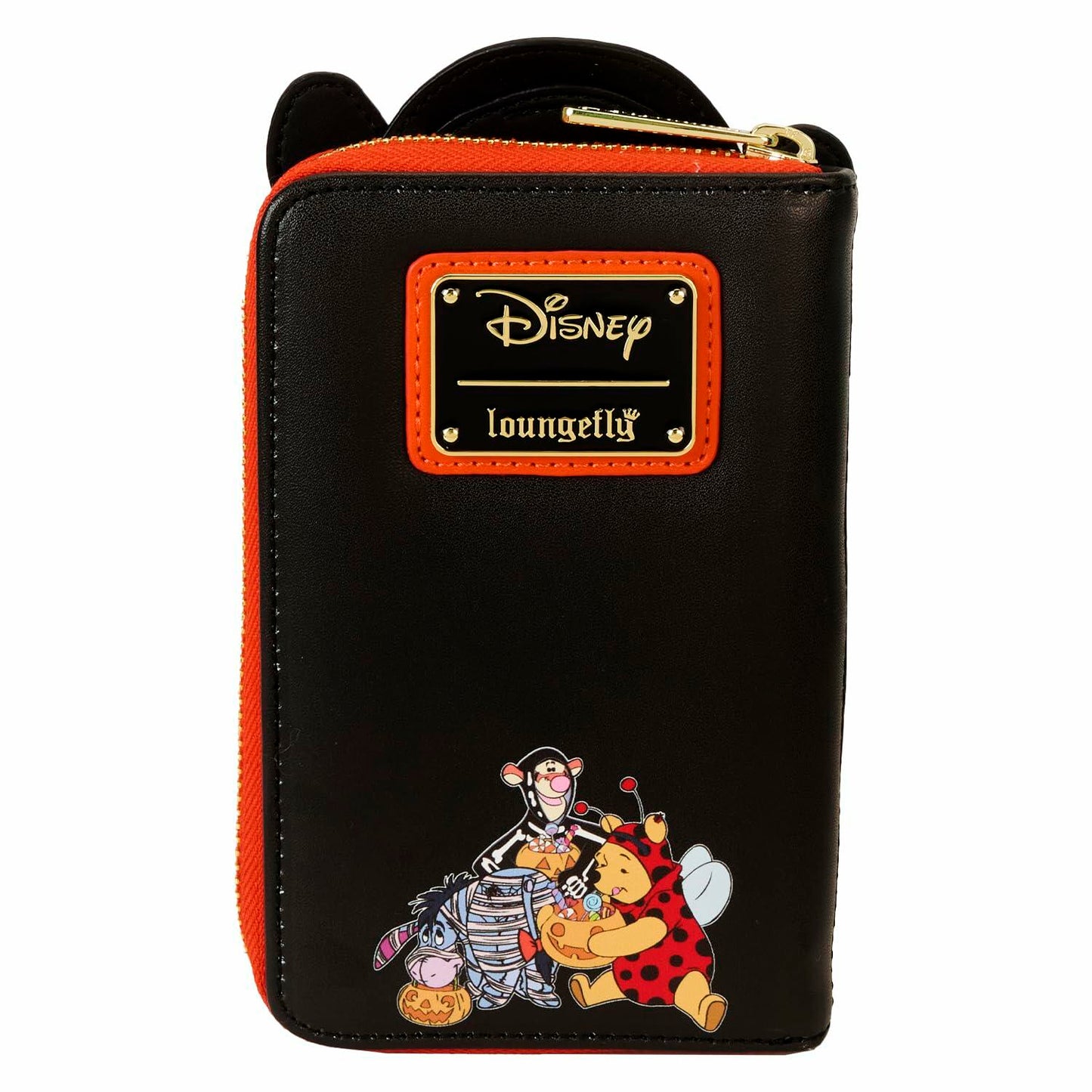 Loungefly Winnie The Pooh Skeleton Tigger Zip Wallet Black/Orange ONE SIZE