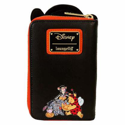 Loungefly Winnie The Pooh Skeleton Tigger Zip Wallet Black/Orange ONE SIZE