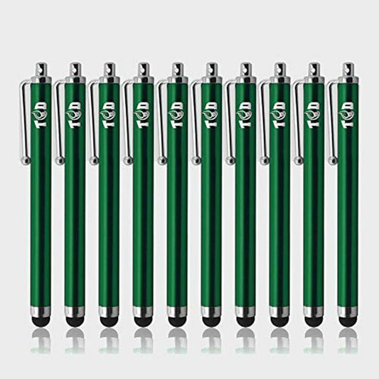 THE CASE DOCTOR TCD 10-Pack Green Stylus Pen Set Universal Capacitive