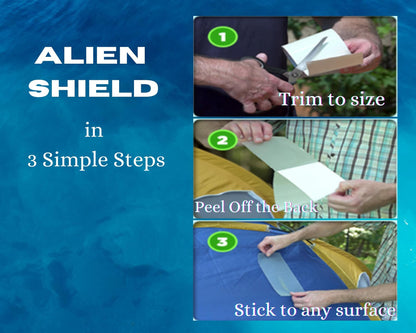 Alien Tape Waterproof Repair Tape 3 Rolls 15ft x 4in Transparent