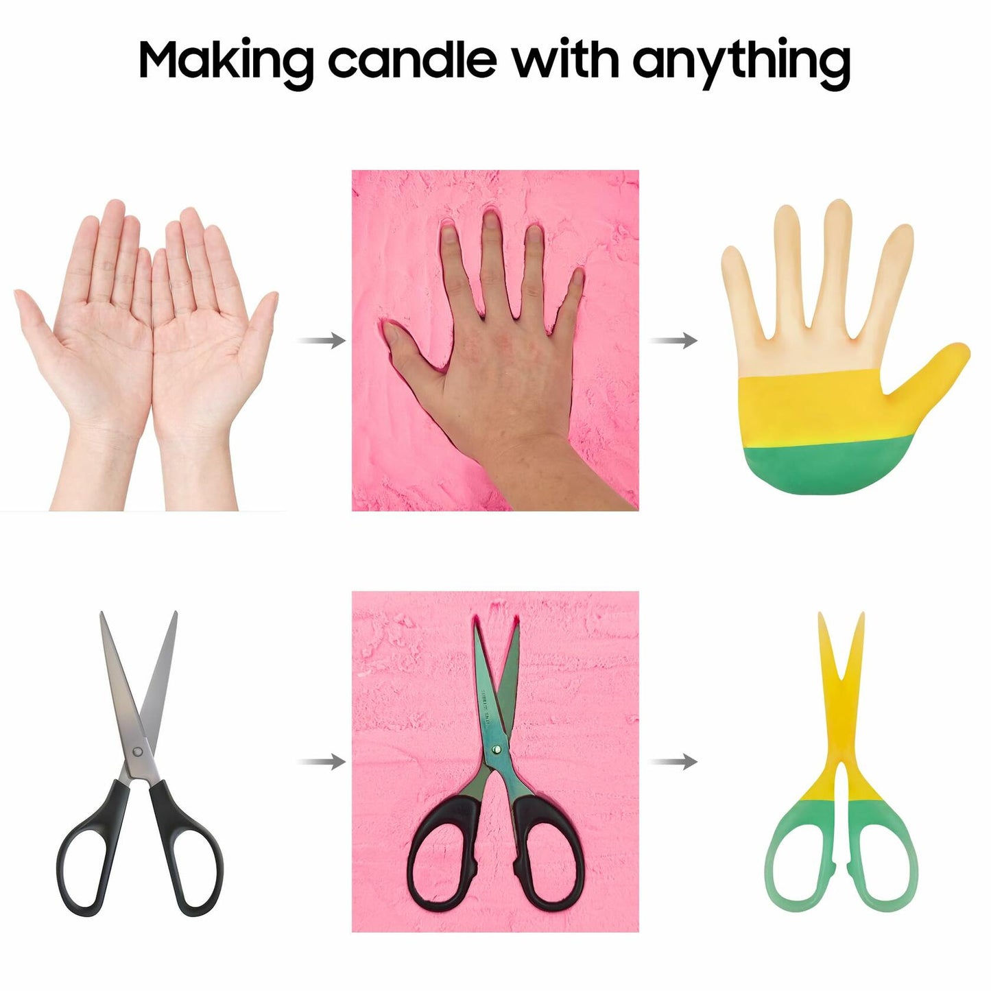 ZODELOW Soy Wax Candle Making Kit with Molds & Melter for Adults & Kids