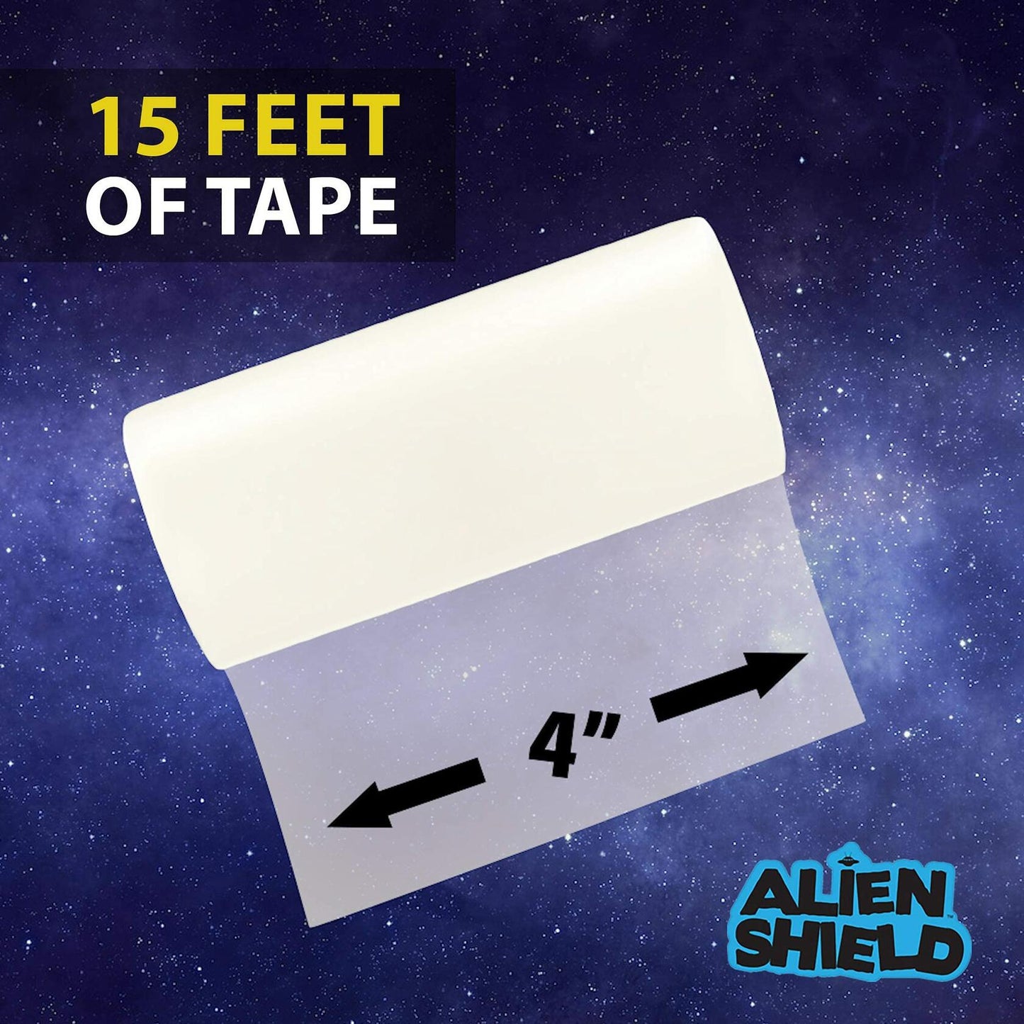 Alien Tape Waterproof Repair Tape 3 Rolls 15ft x 4in Transparent