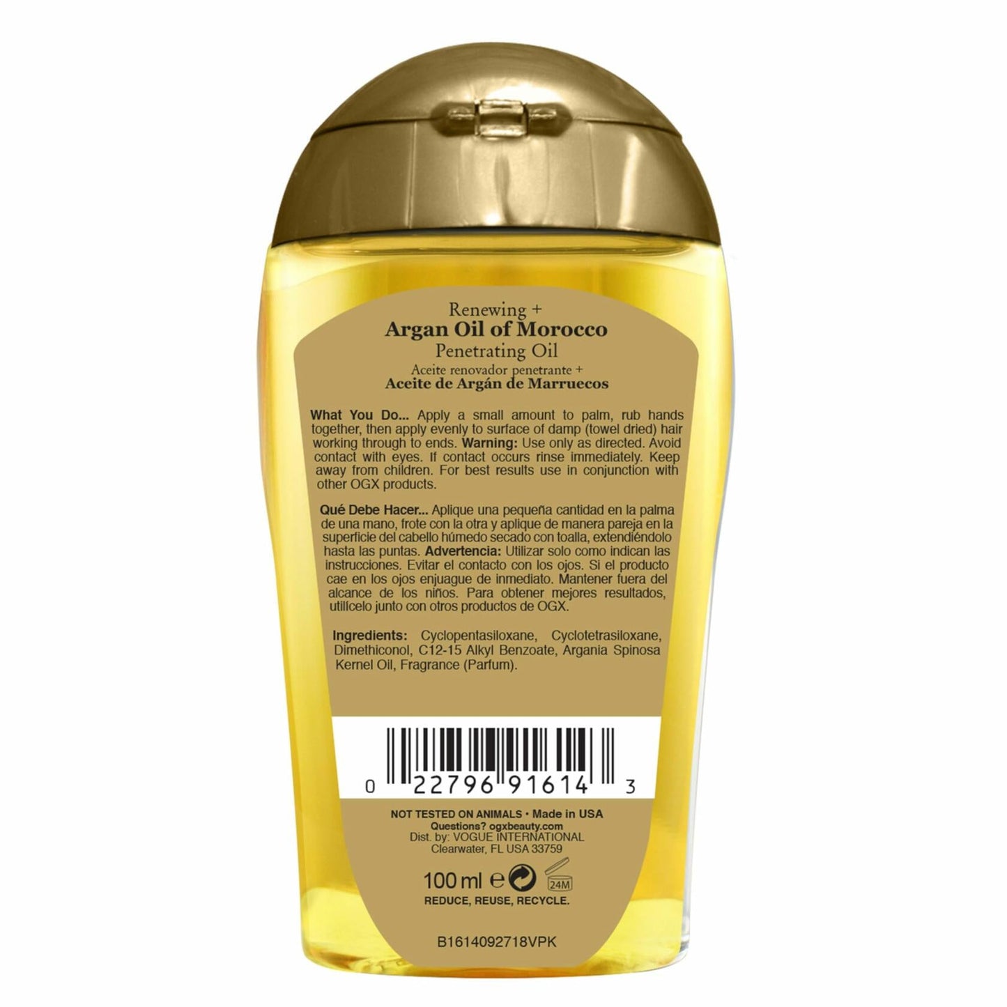 OGX Renewing Argan Oil of Morocco Hair Treatment Penetrating 3.3 fl oz