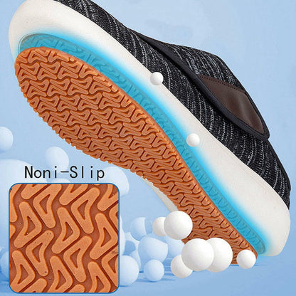 Yeeteepot Diabetic Orthopedic Adjustable Width Slippers Dark Grey Size 10 Women