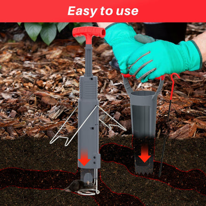 BUGNIX Gopher Mole Trap Set Garden Farm Lawn Control Reusable No Bait