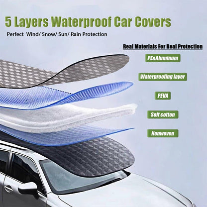 SNKOL Waterproof Car Cover Universal Fit SUV 191-200" Full Cover Oxford