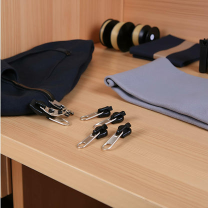 YuanHolumid 6Pcs Black Universal Instant Fix Zipper Repair Kit Replacement