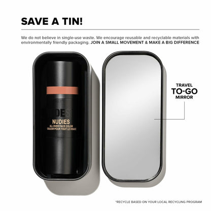 Nudestix Nudies Glow Highlighter Stick Multi-Use Cream Ice Ice Baby 0.24oz