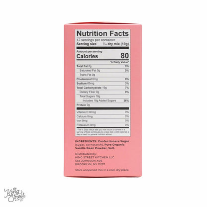 BestBy12/25 King Street Baking Co Vanilla Frosting Mix Organic 1 Pack