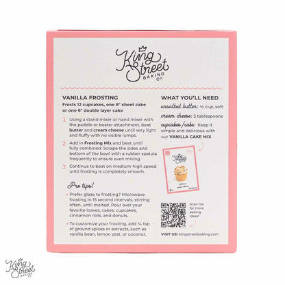 BestBy12/25 King Street Baking Co Vanilla Frosting Mix Organic 1 Pack