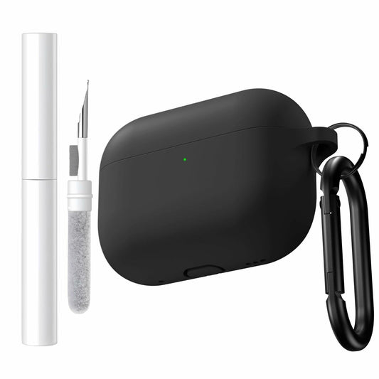 Brujula Silicone Case for AirPods Pro 3rd Gen 2025 Black Protective Cover