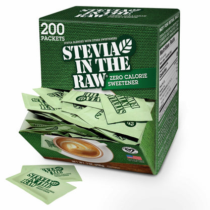 Stevia In The Raw Sweetener Packets 200 Ct Box 2 Pack Vegan Gluten Free